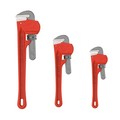 Fleming Supply Plumbers Pipe Wrench, 3-piece 14-Inch, 10-Inch, 8-Inch Set for Home Improvement Hand Wrenches 483788FUN